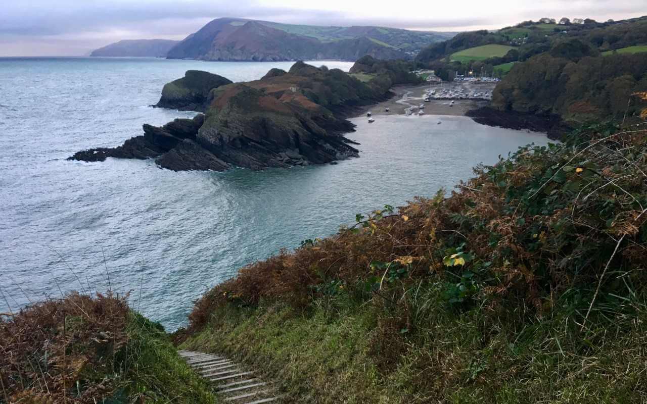 An image of the Devon coast